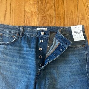 Madewell Curvy Pieced Barrel-leg in Mosby wash